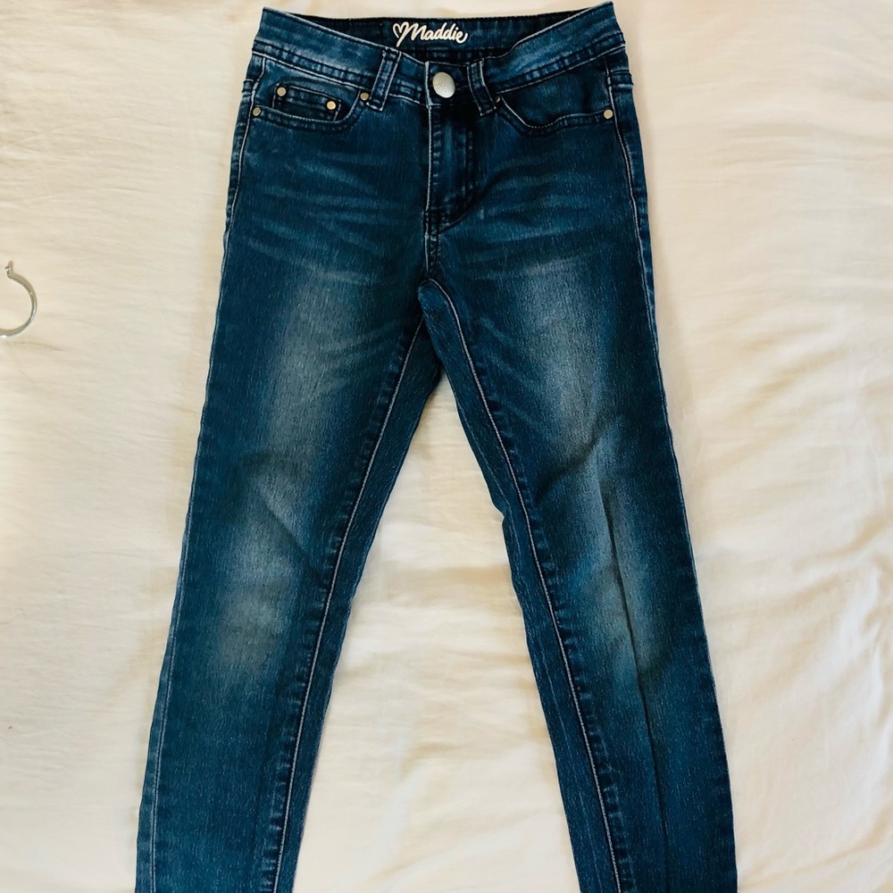 Maddie girls’ high-waisted skinny jeans